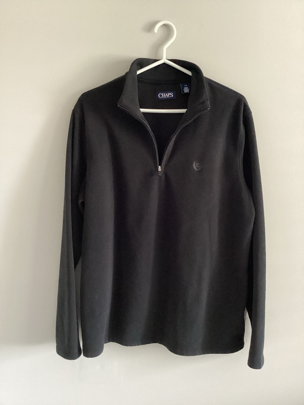 Vintage Chaps Ralph Lauren Fleece Quarter-Zip Pullover, Size L
